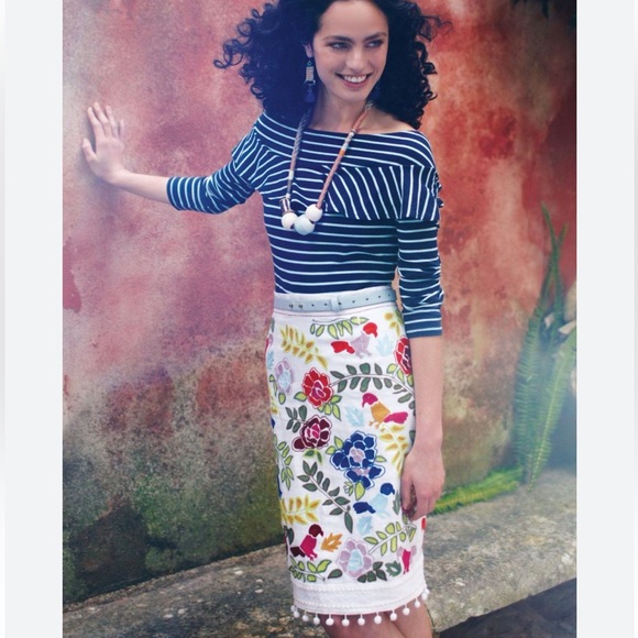 Alexander Mcqueen Two-Tone Denim Skirt - NWT